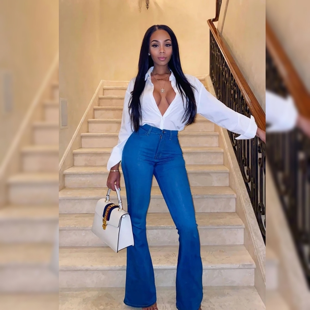 Flare Jeans Pants Fashion Nova